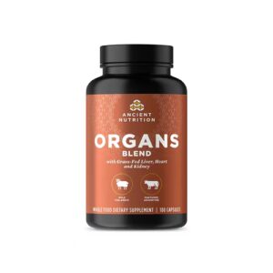 Ancient Nutrition Glandulars - Mistura para Órgãos - 180 Cápsulas