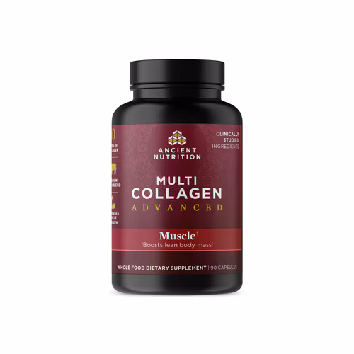 Ancient Nutrition Multi Collagen Advanced - Músculo -- 90 Cápsulas