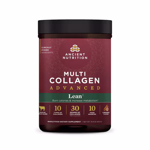Pó Avançado de Multicolágeno da Ancient Nutrition - Canela Magra - 25 Porções
