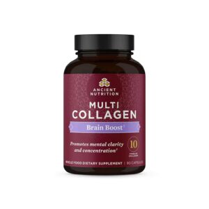 Multicolágeno para o cérebro da Ancient Nutrition - 90 cápsulas