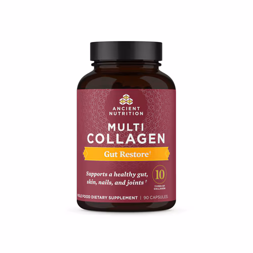 Proteína Multicolágeno Ancient Nutrition - Restauração Intestinal - 90 Cápsulas