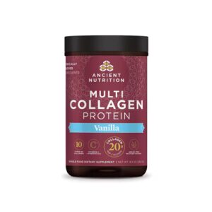 Proteína Multicolágeno de Baunilha da Ancient Nutrition - 8,9 oz