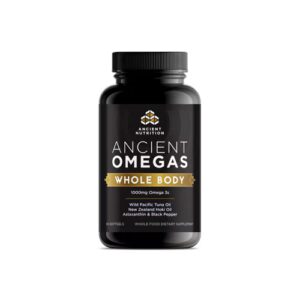 Ancient Nutrition Ômegas para todo o corpo - 1000 mg - 90 cápsulas gelatinosas