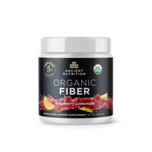 Limonada de Framboesa com Fibra Orgânica da Ancient Nutrition - 30 Porções