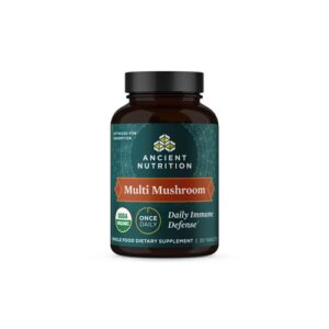 Ancient Nutrition Organic Multi Mushroom Defesa Imunológica Diária - 30 Comprimidos