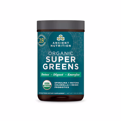 Pó SuperGreens Orgânico da Ancient Nutrition - 7,05 oz