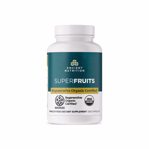 Superfrutas Orgânicas Certificadas Regenerativas da Ancient Nutrition - 60 Cápsulas