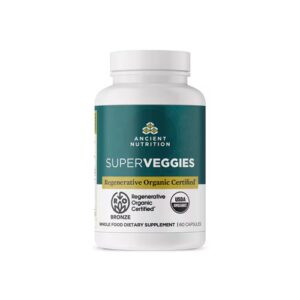 SuperVeggies orgânicos certificados e regenerativos da Ancient Nutrition - 60 cápsulas