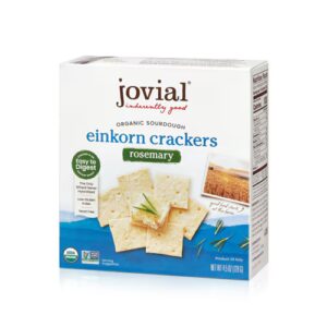 Jovial Organic Sourdough Einkorn Crackers Rosemary -- 4.5 oz