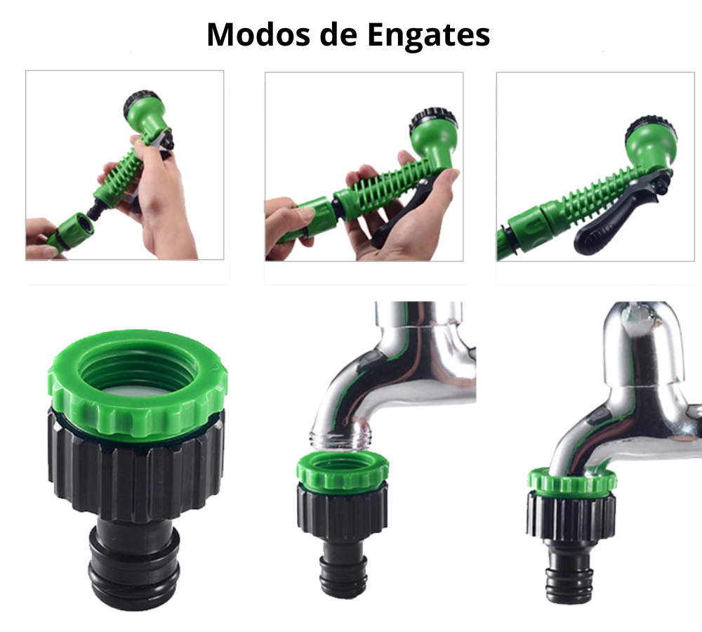 Mangueira Mágica de Jardim de Alta Pressão Expansível