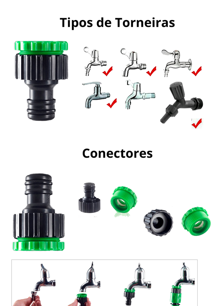 Mangueira Mágica de Jardim de Alta Pressão Expansível