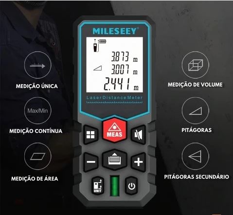 Trena Laser Digital Profissional - Mileseey