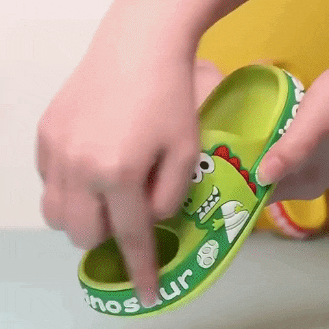 Chinelo Ortopédico Infantil Antiderrapante - Dino Crocks