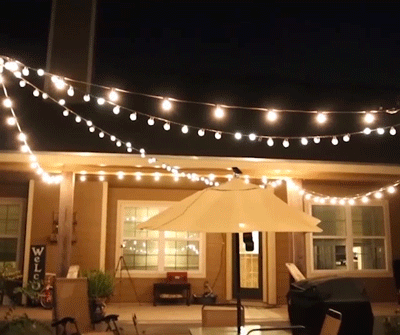 Varal de Luzes Led para Decoração Natal