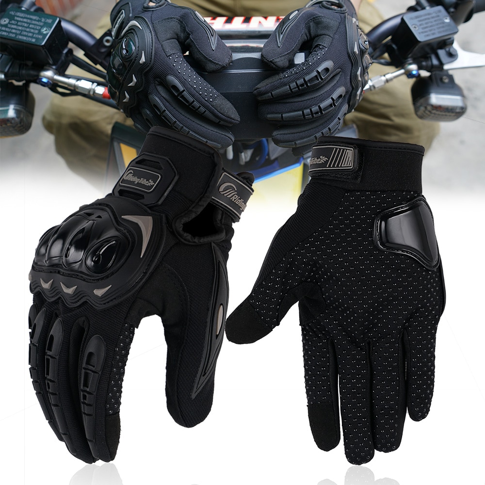 Luva Motociclista Couro Resistente Impermeavel - Hand Shield