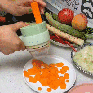 Triturador de Legumes Elétrico Multifuncional 4 em 1